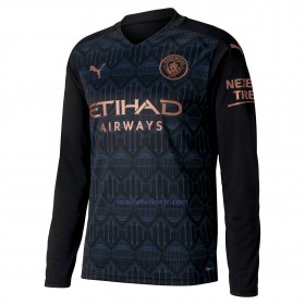 Maillot de Foot Manchester City Extérieur 2020-21 Manches Longues